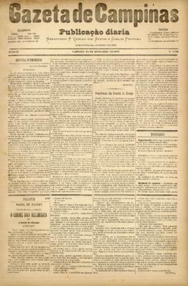 Gazeta de Campinas [jornal], a. 8, n. 1188. Campinas-SP, 24 nov. 1877.