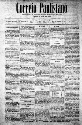 Correio paulistano [jornal], [s/n]. São Paulo-SP, 25 nov. 1881.