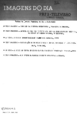 TV Tupi [emissora]. Revista Feminina [programa]. Roteiro [televisivo], 14 dez. 1962.