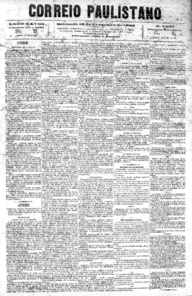 Correio paulistano [jornal], [s/n]. São Paulo-SP, 18 fev. 1882.