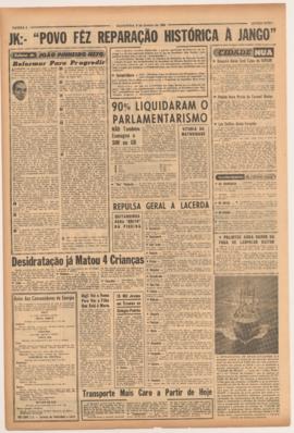 Última Hora [jornal]. Rio de Janeiro-RJ, 09 jan. 1963 [ed. regular].