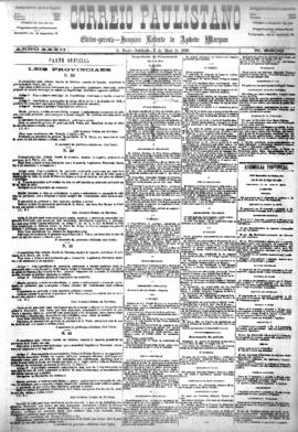 Correio paulistano [jornal], [s/n]. São Paulo-SP, 08 mai. 1886.