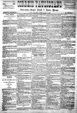 Correio paulistano [jornal], [s/n]. São Paulo-SP, 22 out. 1885.