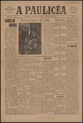 A Paulicéa [jornal], a. 1, n. 21. São Paulo-SP, 21 fev. 1915.