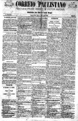 Correio paulistano [jornal], [s/n]. São Paulo-SP, 23 abr. 1880.