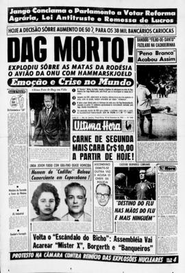 Última Hora [jornal]. Rio de Janeiro-RJ, 19 set. 1961 [ed. matutina].