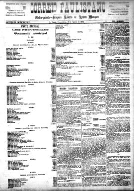 Correio paulistano [jornal], [s/n]. São Paulo-SP, 03 ago. 1886.