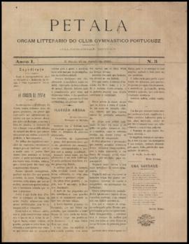 Petala [jornal], a. 1, n. 3. São Paulo-SP, 10 ago. 1895.