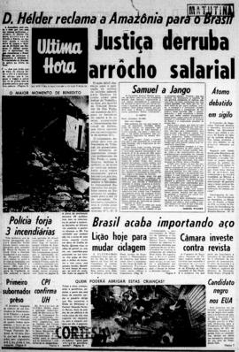 Última Hora [jornal]. Rio de Janeiro-RJ, 05 out. 1967 [ed. matutina].