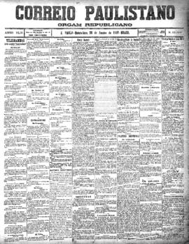 Correio paulistano [jornal], [s/n]. São Paulo-SP, 28 jan. 1897.