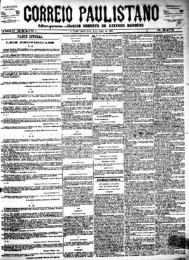 Correio paulistano [jornal], [s/n]. São Paulo-SP, 06 abr. 1888.