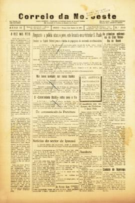 Correio da noroeste [jornal], a. 2, n. 353. Bauru-SP, 02 ago. 1932.