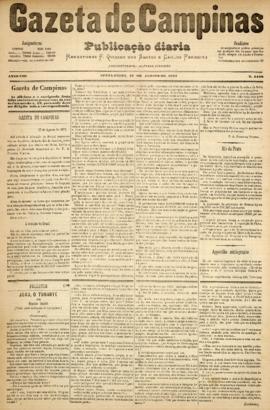 Gazeta de Campinas [jornal], a. 8, n. 1106. Campinas-SP, 17 ago. 1877.