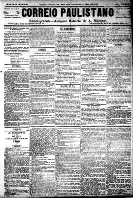 Correio paulistano [jornal], [s/n]. São Paulo-SP, 25 jan. 1883.