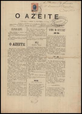 O Azeite [jornal], n. 1. São Paulo-SP, 01 jun. 1903.