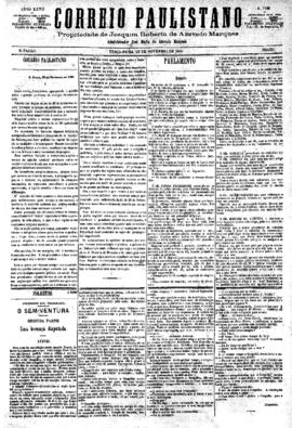 Correio paulistano [jornal], [s/n]. São Paulo-SP, 23 nov. 1880.