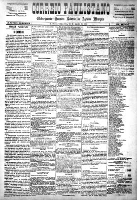 Correio paulistano [jornal], [s/n]. São Paulo-SP, 25 ago. 1885.