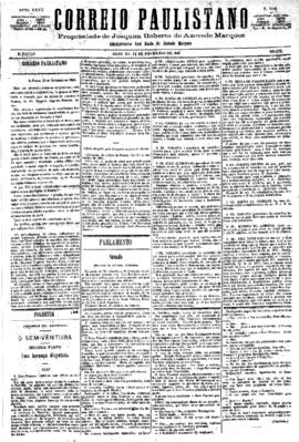 Correio paulistano [jornal], [s/n]. São Paulo-SP, 13 nov. 1880.