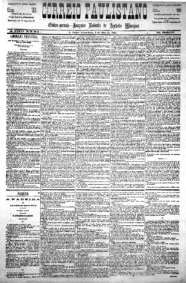 Correio paulistano [jornal], [s/n]. São Paulo-SP, 01 mai. 1885.