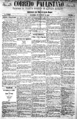 Correio paulistano [jornal], [s/n]. São Paulo-SP, 16 jan. 1880.