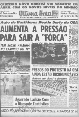 Última Hora [jornal]. Rio de Janeiro-RJ, 20 nov. 1965 [ed. matutina].
