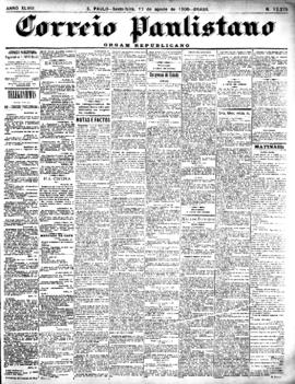 Correio paulistano [jornal], [s/n]. São Paulo-SP, 17 ago. 1900.