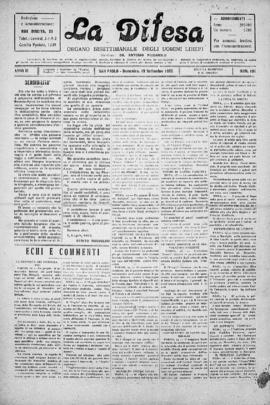 La Difesa [jornal], a. 3, n. 101. São Paulo-SP, 19 set. 1926.