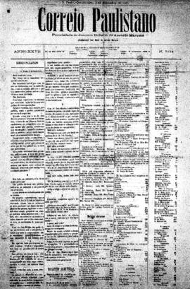 Correio paulistano [jornal], [s/n]. São Paulo-SP, 03 nov. 1881.