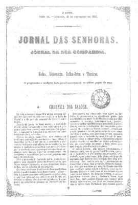 O Jornal das senhoras [jornal], a. 4, t. 7, [s/n]. Rio de Janeiro-RJ, 18 fev. 1855.