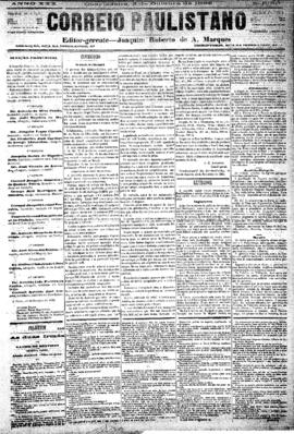 Correio paulistano [jornal], [s/n]. São Paulo-SP, 03 out. 1883.