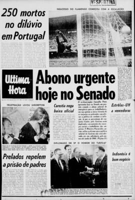 Última Hora [jornal]. Rio de Janeiro-RJ, 27 nov. 1967 [ed. vespertina].