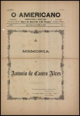 O Americano [jornal], a. 1, n. 6. São Paulo-SP, 06 jul. 1881.