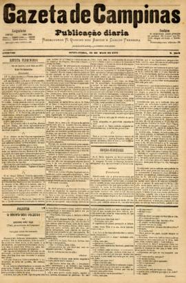 Gazeta de Campinas [jornal], a. 8, n. 1042. Campinas-SP, 25 mai. 1877.