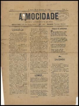 A Mocidade [jornal], a. 1, n. 4. São Paulo-SP, 30 dez. 1903.