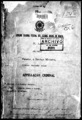 Processo... [apelação criminal], nª 1009/1927. [São Paulo-SP?], 1927. v. 21