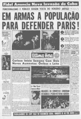 Última Hora [jornal]. Rio de Janeiro-RJ, 24 abr. 1961 [ed. extra, 2].