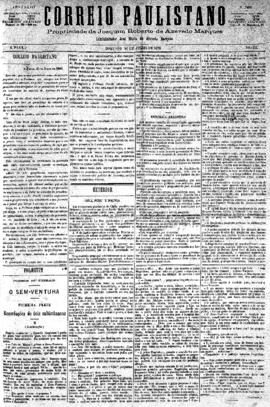 Correio paulistano [jornal], [s/n]. São Paulo-SP, 25 jul. 1880.