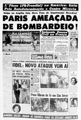Última Hora [jornal]. Rio de Janeiro-RJ, 24 abr. 1961 [ed. vespertina].