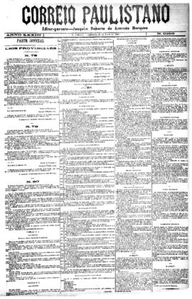 Correio paulistano [jornal], [s/n]. São Paulo-SP, 23 abr. 1887.