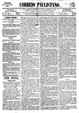 Correio paulistano [jornal], a. 2, n. 373. São Paulo-SP, 29 fev. 1856.