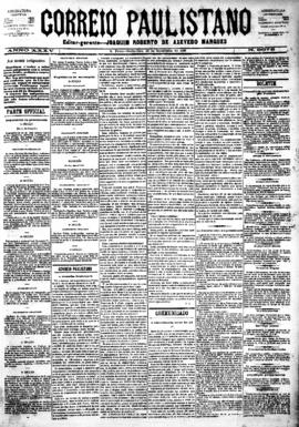 Correio paulistano [jornal], [s/n]. São Paulo-SP, 30 nov. 1888.
