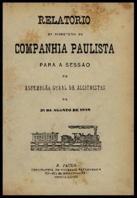 Relatório…, [nº 018], 1º sem. 1878. Criador(a): Companhia Paulista de Estradas de Ferro. São Paul...