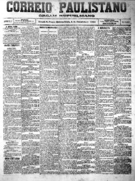 Correio paulistano [jornal], [s/n]. São Paulo-SP, 04 out. 1894.