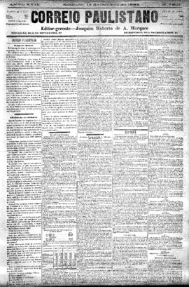 Correio paulistano [jornal], [s/n]. São Paulo-SP, 14 out. 1882.