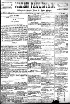 Correio paulistano [jornal], [s/n]. São Paulo-SP, 03 out. 1886.