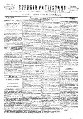 Correio paulistano [jornal], [s/n]. São Paulo-SP, 01 mai. 1877.