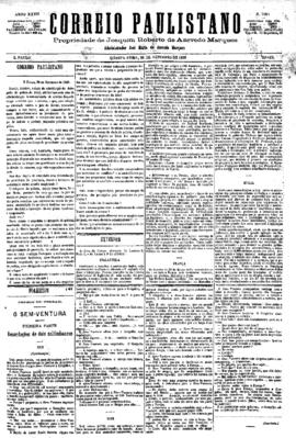 Correio paulistano [jornal], [s/n]. São Paulo-SP, 29 set. 1880.