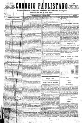 Correio paulistano [jornal], [s/n]. São Paulo-SP, 04 jan. 1881.