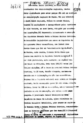 TV Tupi [emissora]. Jornal Novas [programa]. Roteiro [televisivo], 06 jan. 1976.