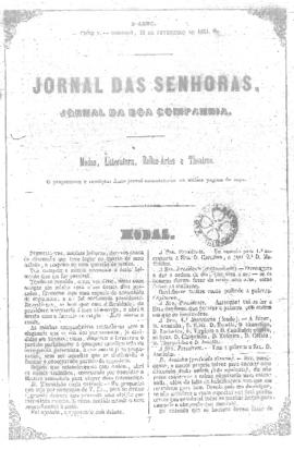 O Jornal das senhoras [jornal], a. 3, t. 5, [s/n]. Rio de Janeiro-RJ, 12 fev. 1854.